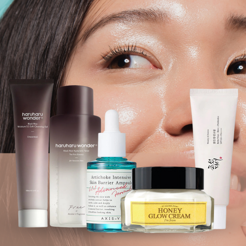 routine glass skin produits coréens