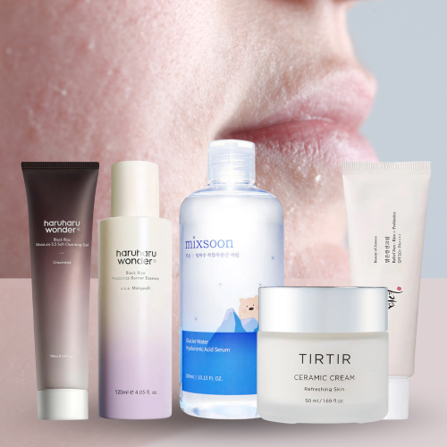 routine pack peau sèche déshydratée produits coréens