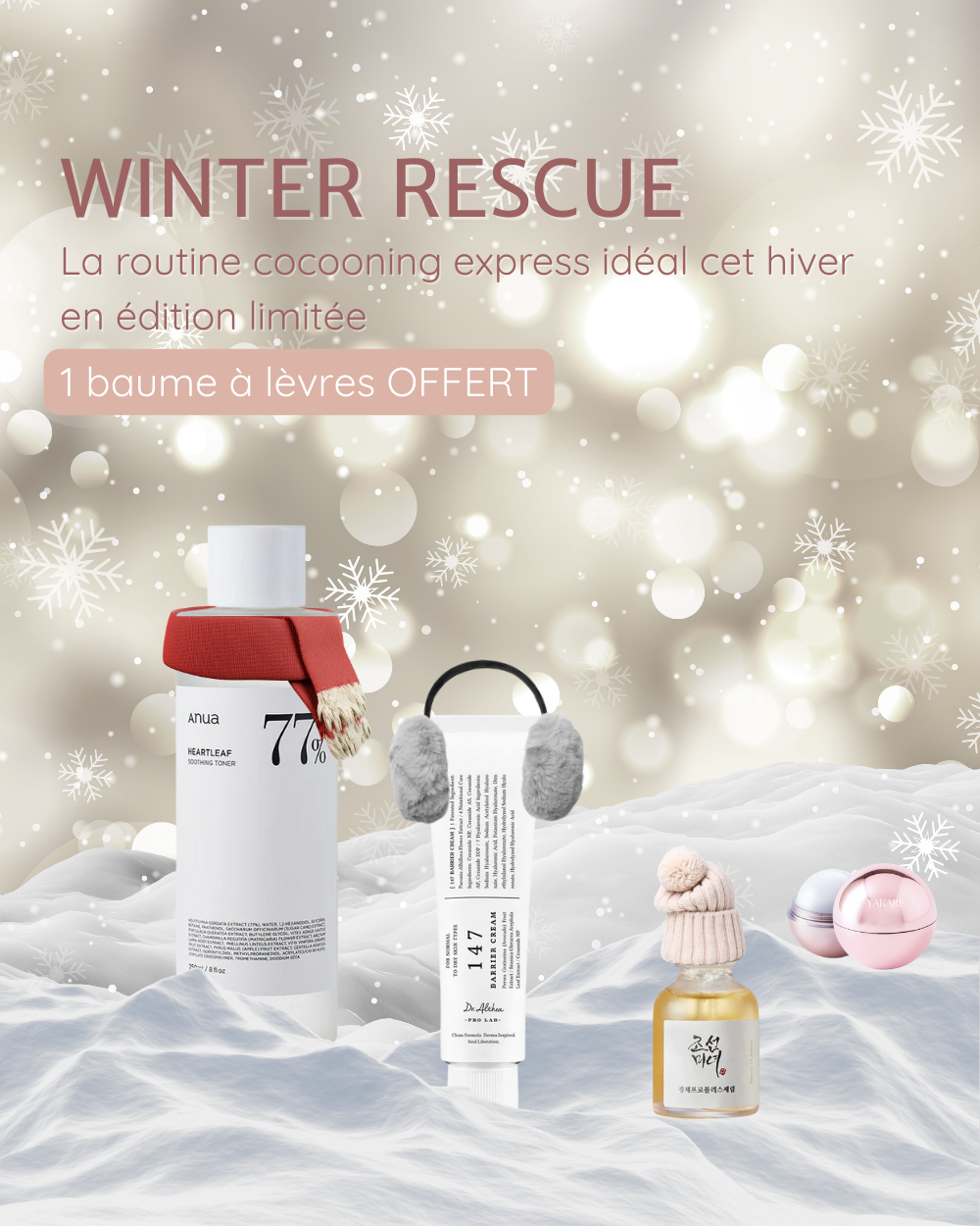 Winter Rescue - Cosmétique coréen | Yakare Cosmetics