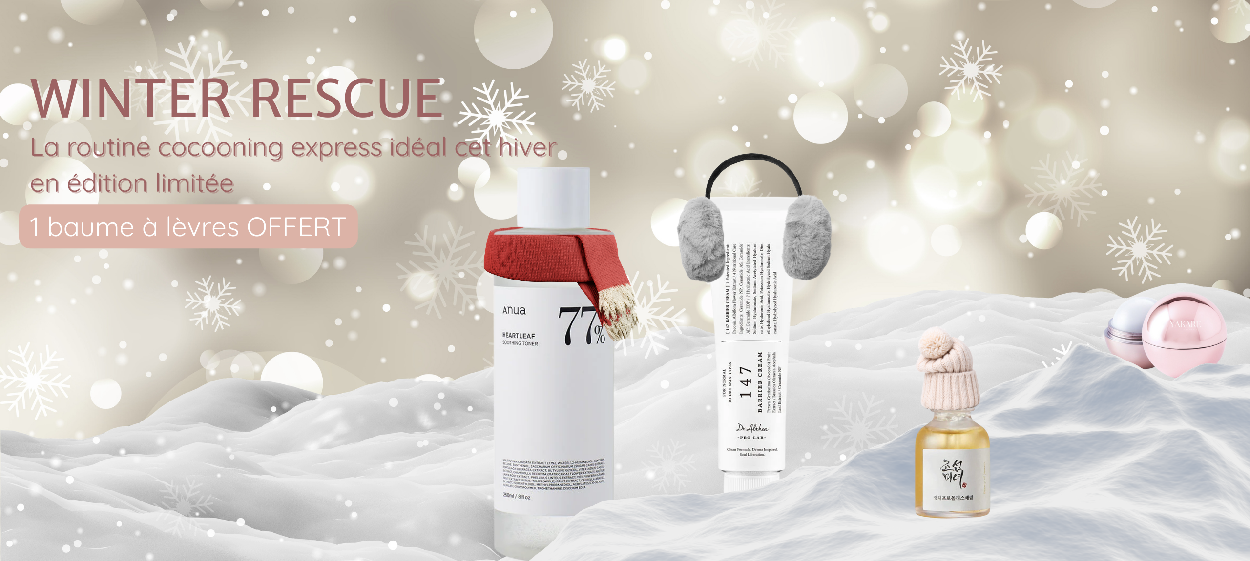 Winter Rescue - Cosmétique coréen | Yakare Cosmetics